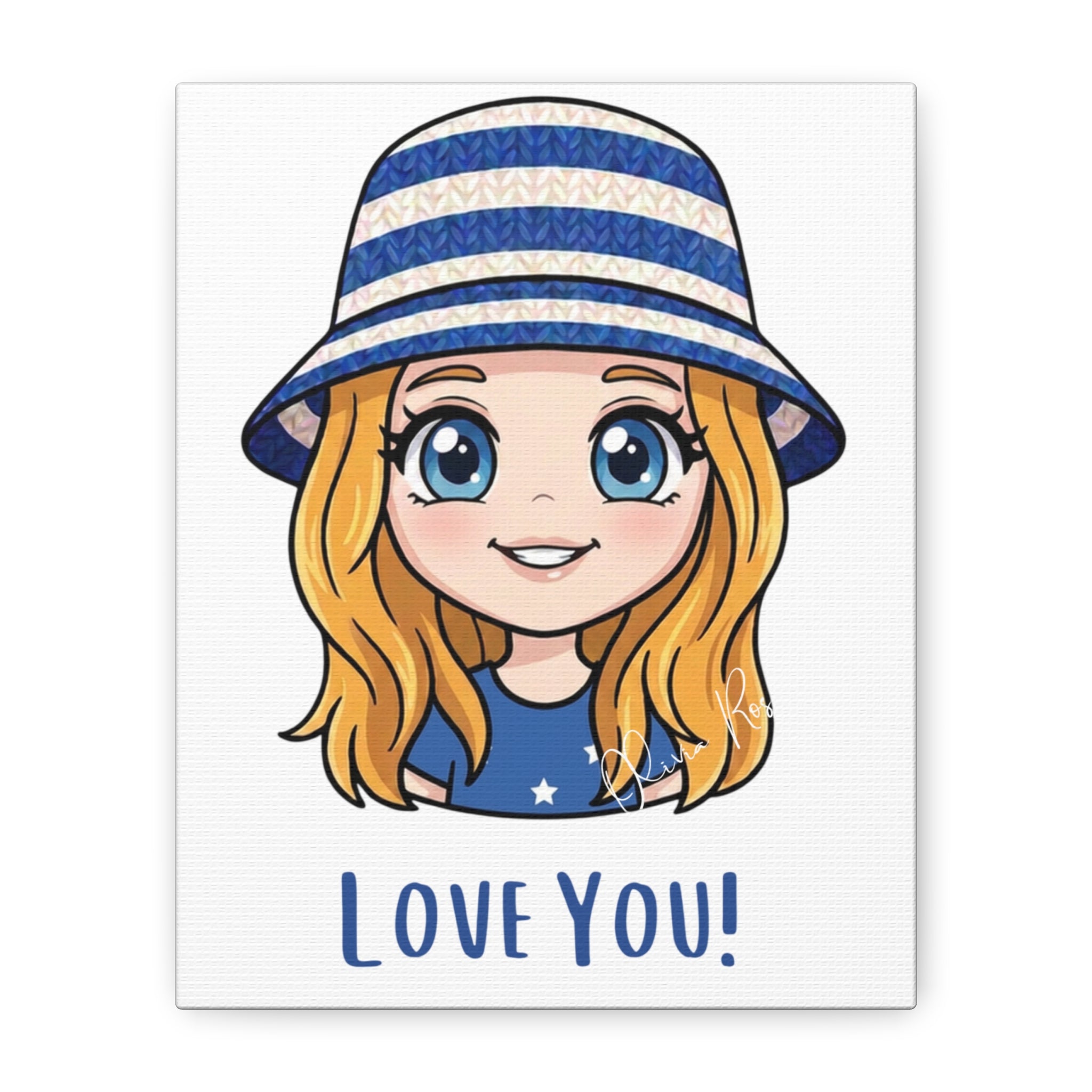 Olivia Rose "Love You!" Matte Canvas Wall Art