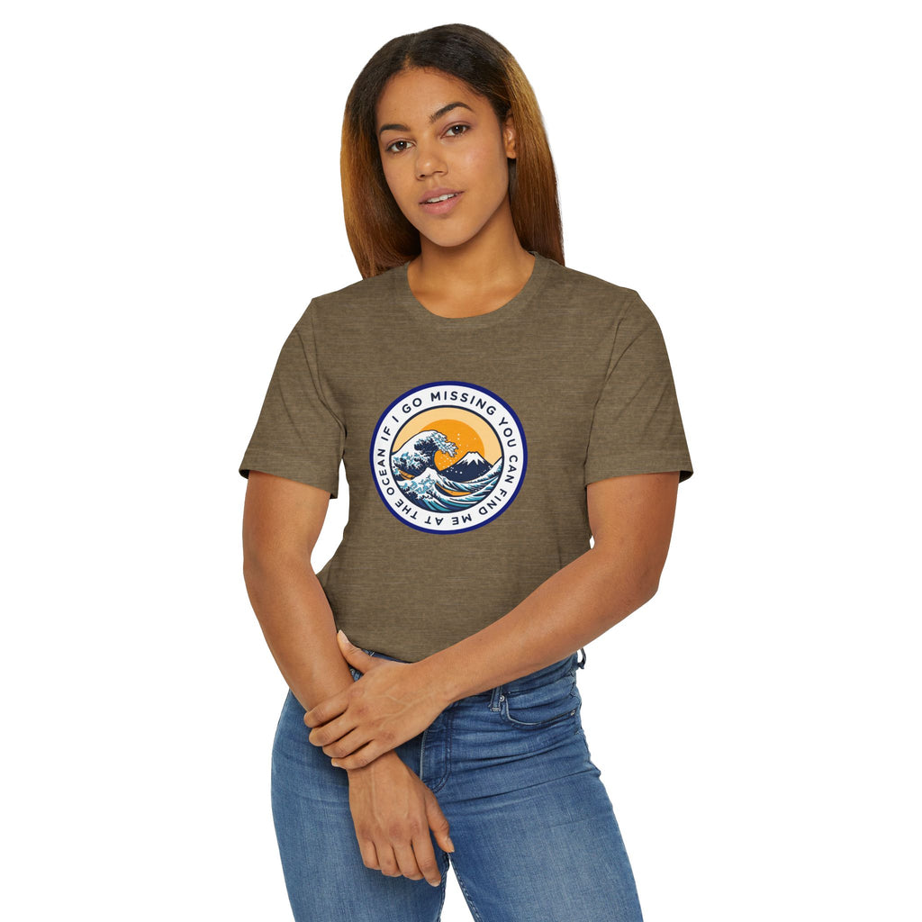 “I Go Missing, You Can Find Me at the Ocean” T-Shirt