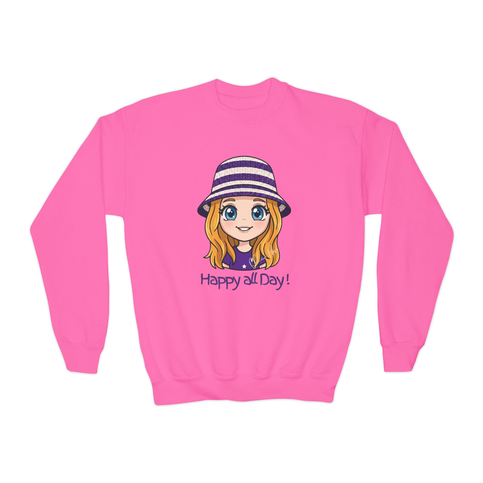 Happy all Day! Crewneck Sweatshirt