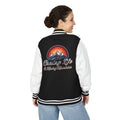 Letterman Jacket - "Chasing Life & Moving Mountains" Retro Mountain Varsity Jacketj