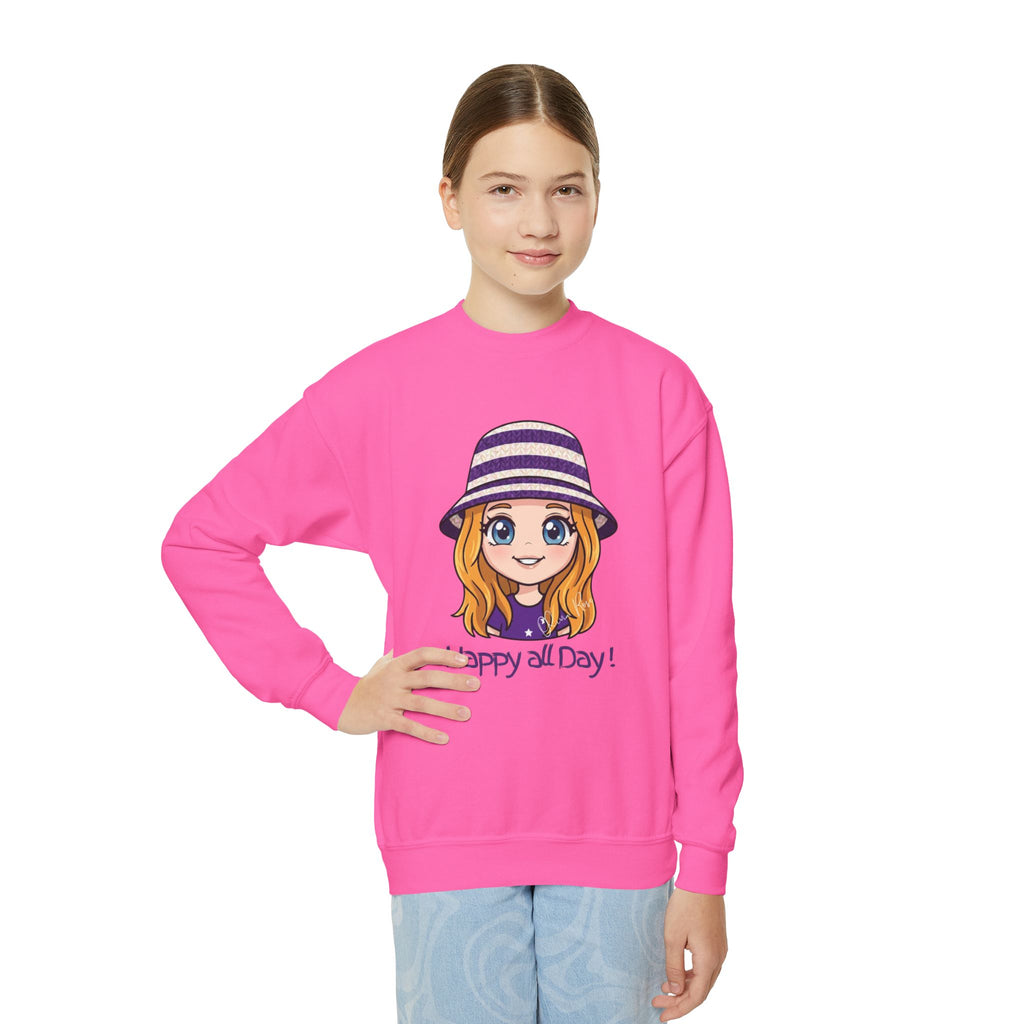 Happy all Day! Crewneck Sweatshirt