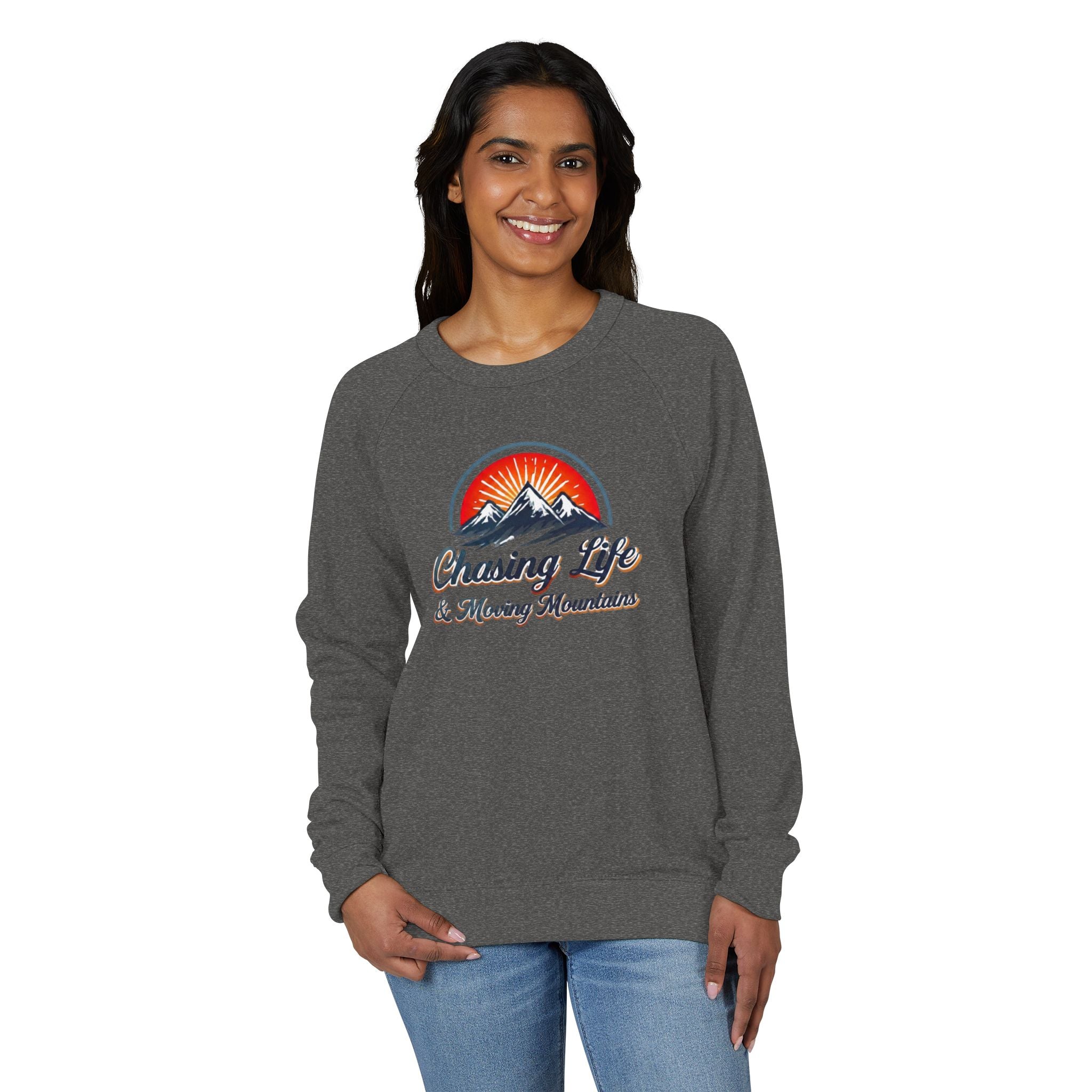 Chasing Life in the Mountains Crewneck Sweatshirt - Unisex