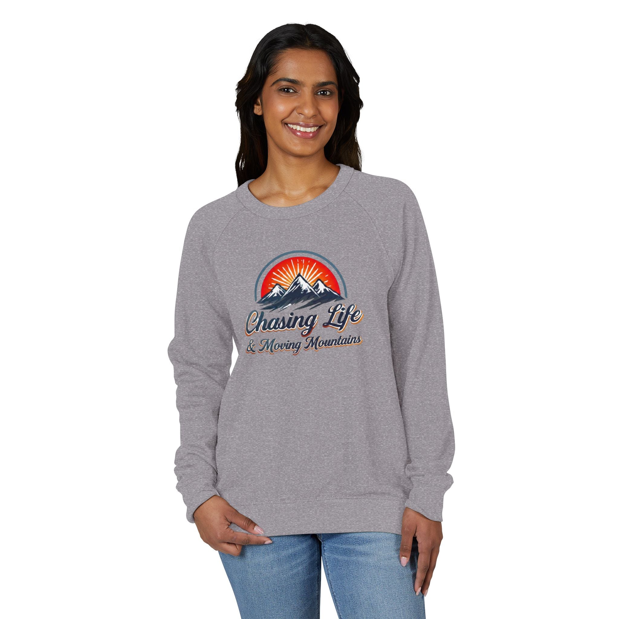 Chasing Life in the Mountains Crewneck Sweatshirt - Unisex