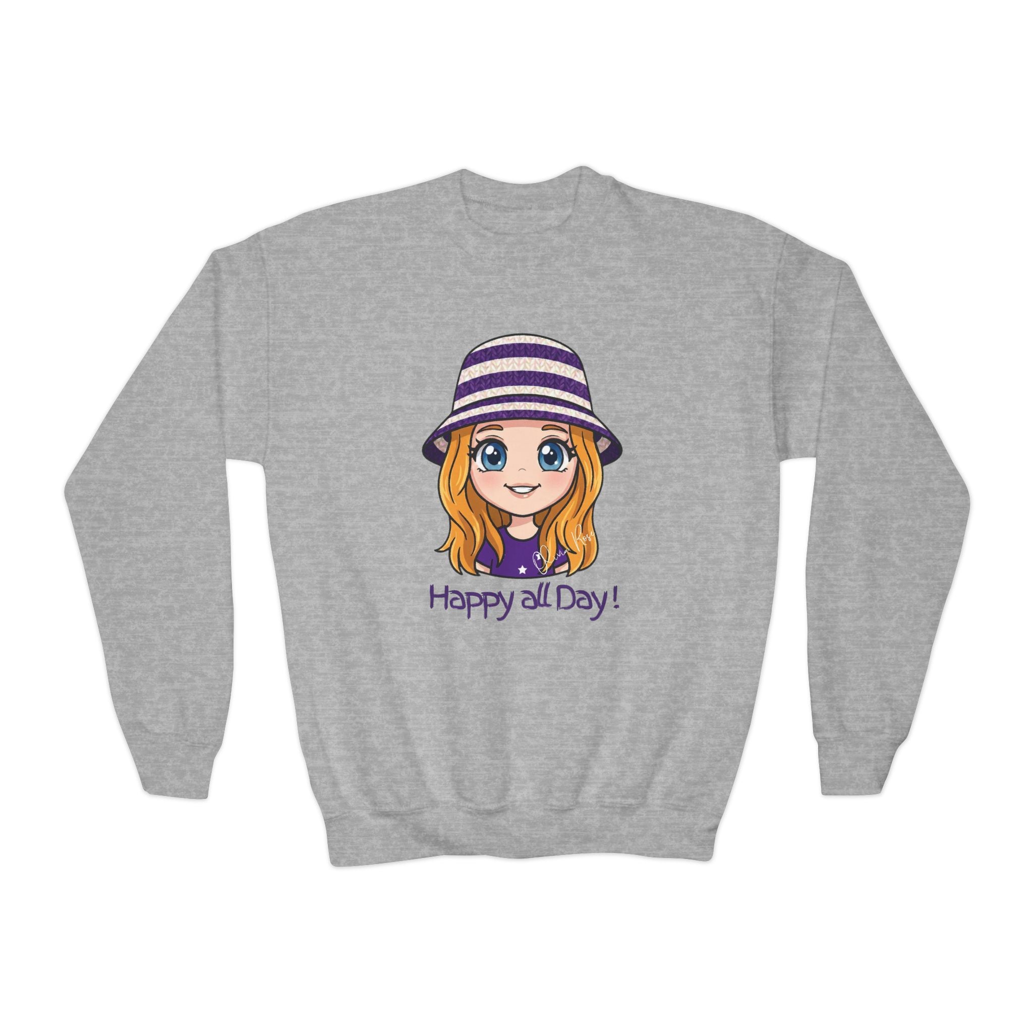 Happy all Day! Crewneck Sweatshirt