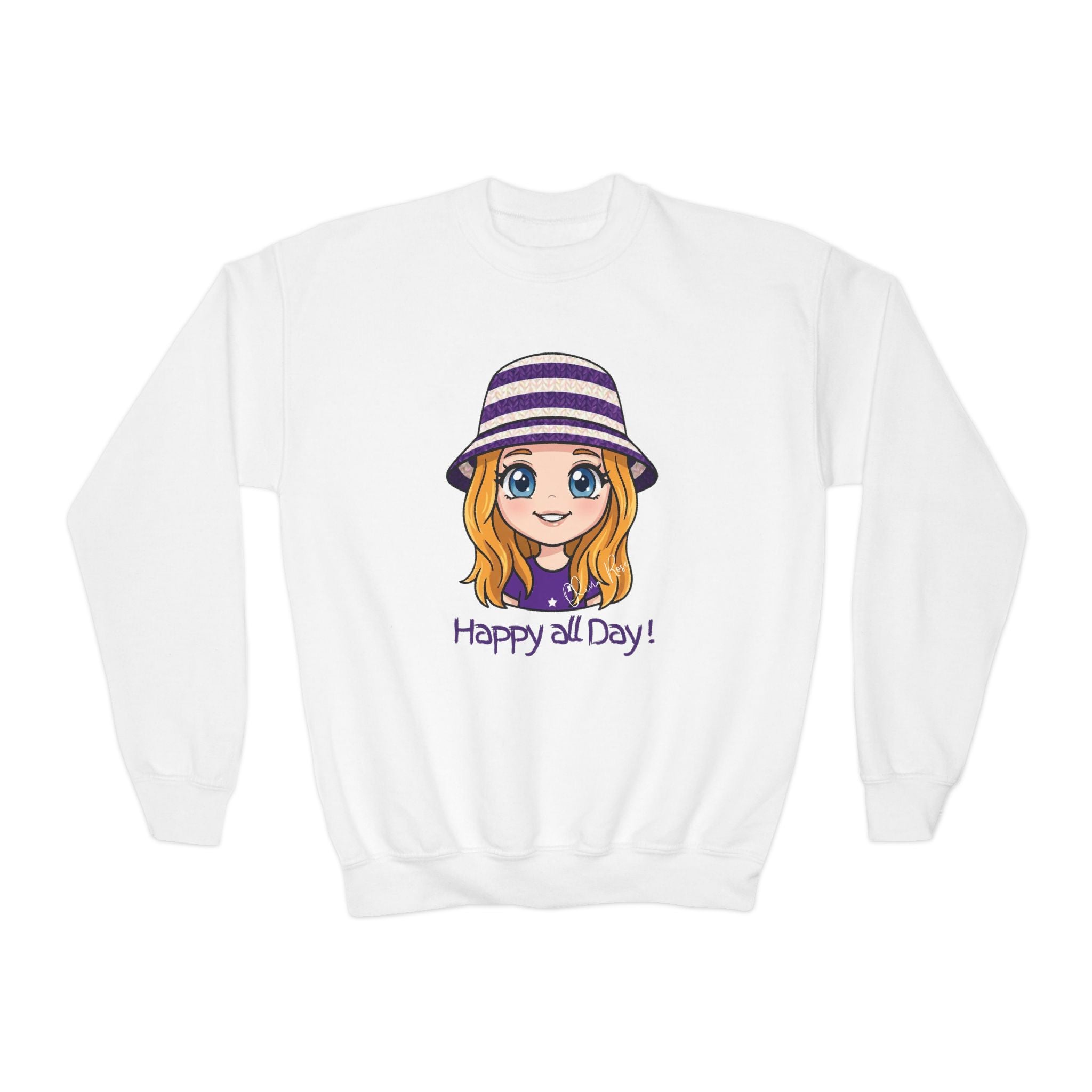 Happy all Day! Crewneck Sweatshirt