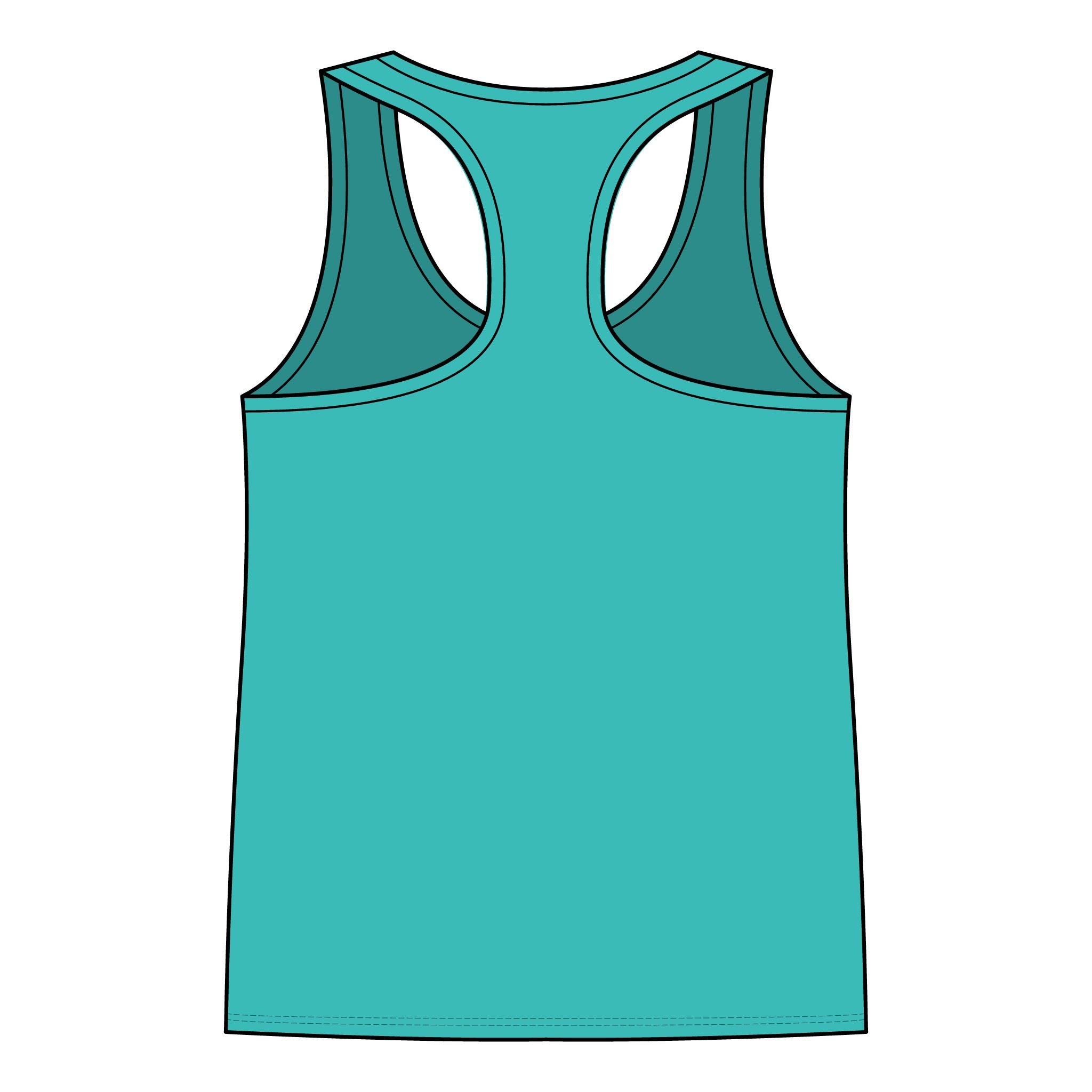 Women's Racerback Tank — 'If I Go Missing You Can Find Me At The Ocean' Wave Graphic