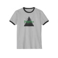 Ringer T-Shirt — Black Triangle Graphic with "Peyxtn" Green Text